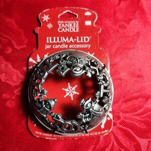 Yankee Candle Christmas Illuma lid Jar Candle Accessory Snowman